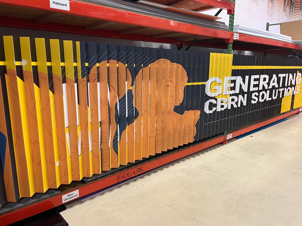 Free-standing lenticular event displays designed for venues in Norfolk, VA