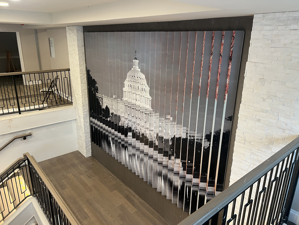 Free-standing lenticular displays for trade shows and events in Norfolk, VA