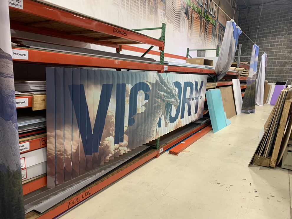 Large-scale lenticular wall displays with custom graphics in Norfolk, VA