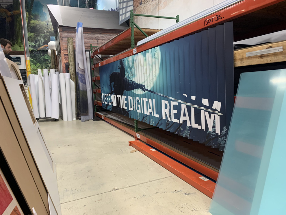 Free-standing lenticular event displays with branded signage in Norfolk, VA