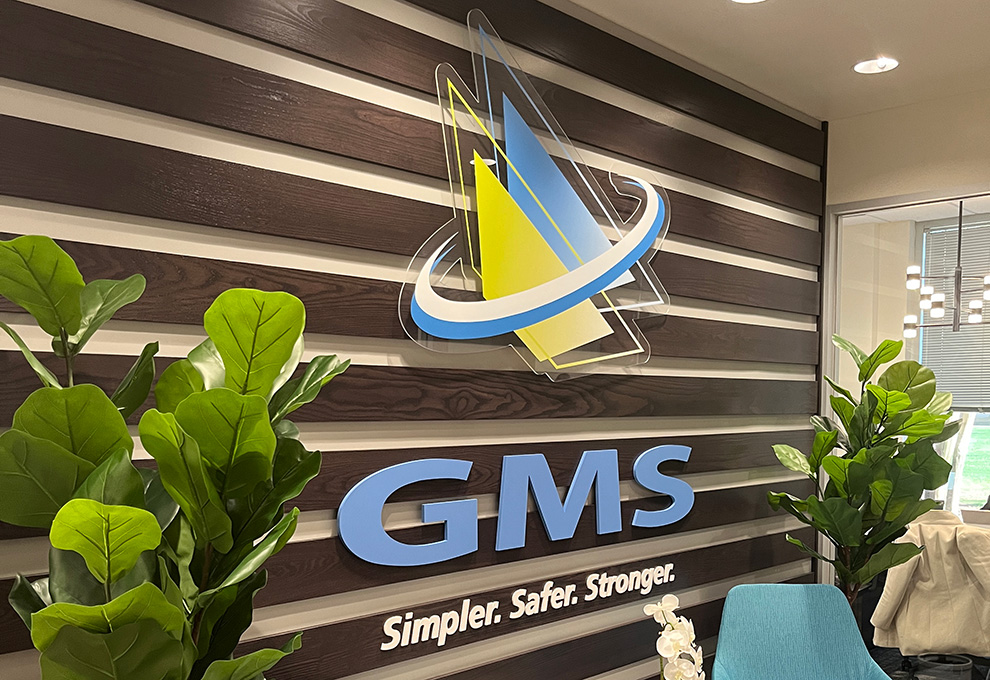 Lobby Signs Columbia SC designed and installed with branded wall graphics for office reception areas