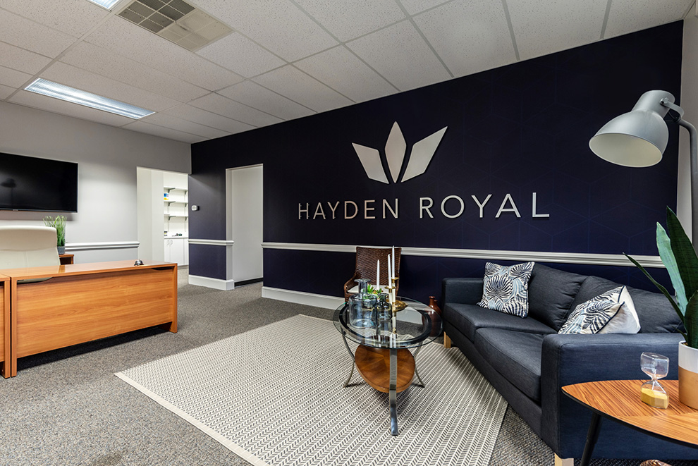 Lobby Signs Norfolk VA designed and installed to reinforce corporate identity in workplace lobbies