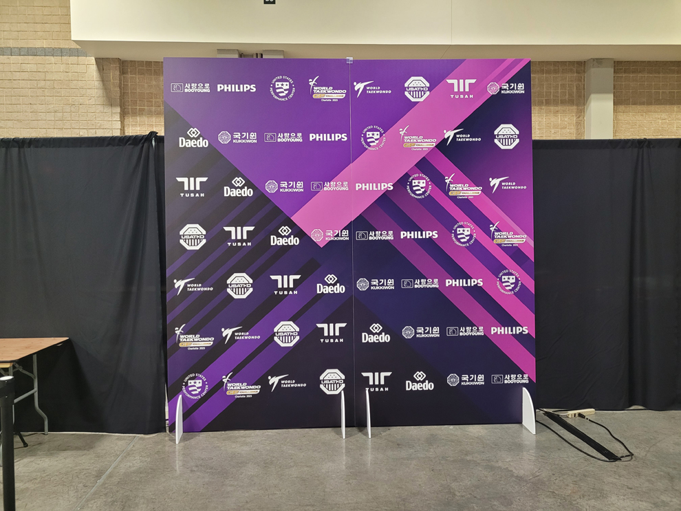 Custom meter boards for event branding at conferences in Greensboro, NC