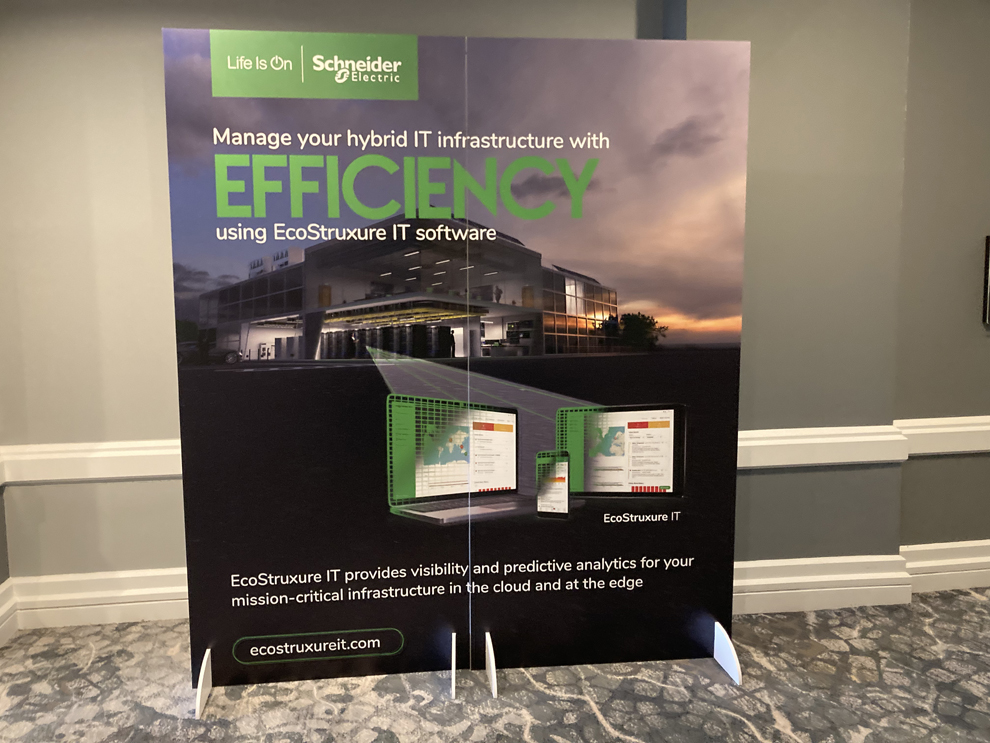 Meter boards with branded graphics for conference events Greensboro, NC