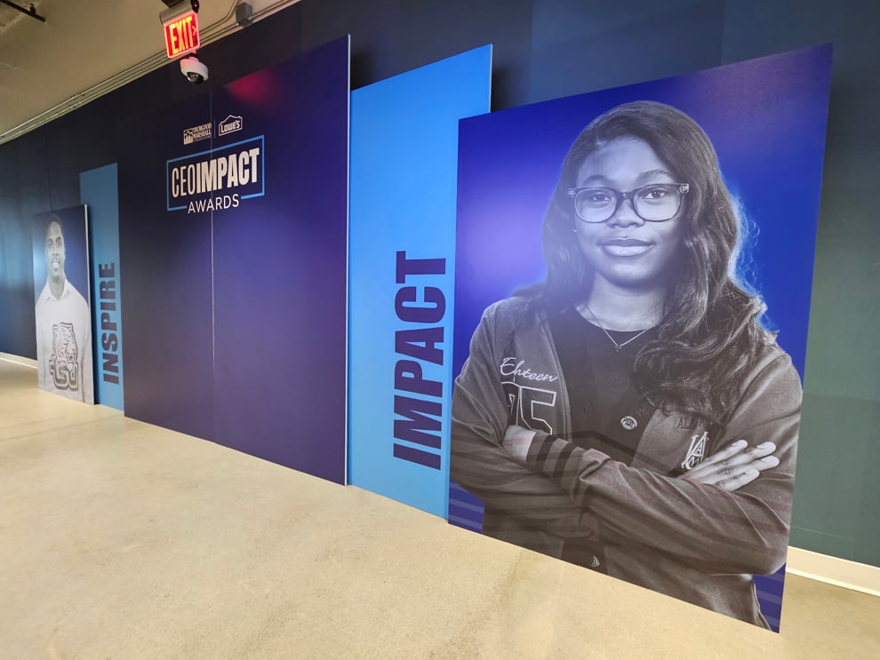 Custom printed meter boards for meetings and events Orlando, FL