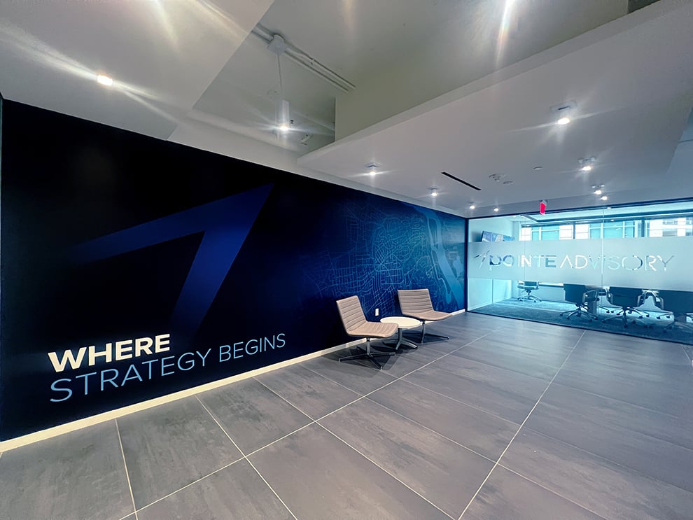 Custom office signs and branded displays for business Greenville, SC