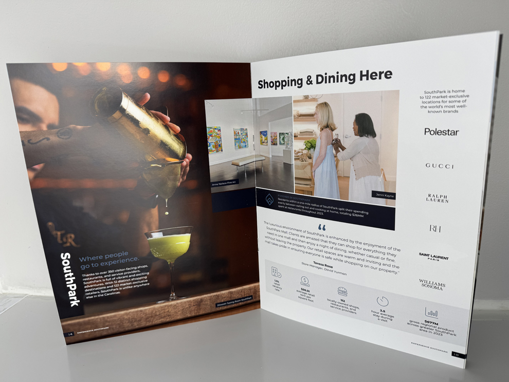 Presentation Folders in Raleigh, NC designed and printed with full-color branding and logo placement