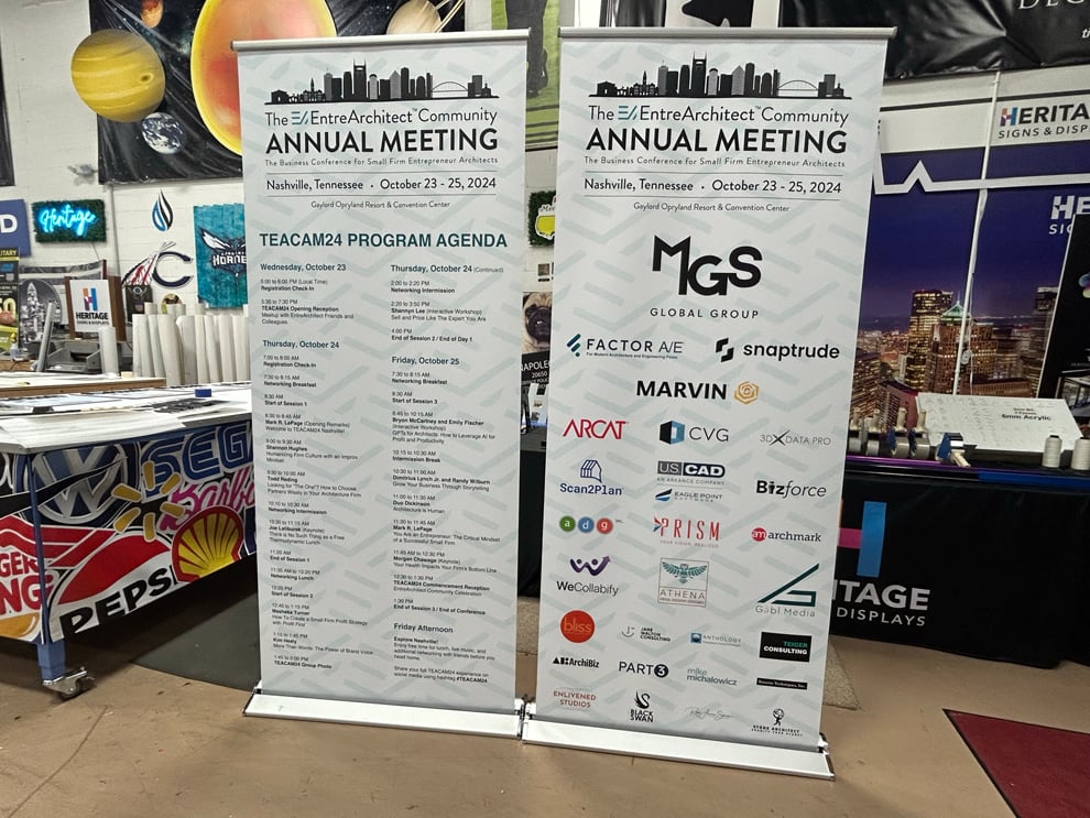 Roll up retractable banner stand with custom design Columbia, SC