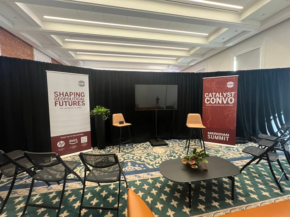 Roll up retractable banner stand with custom design Decatur, GA