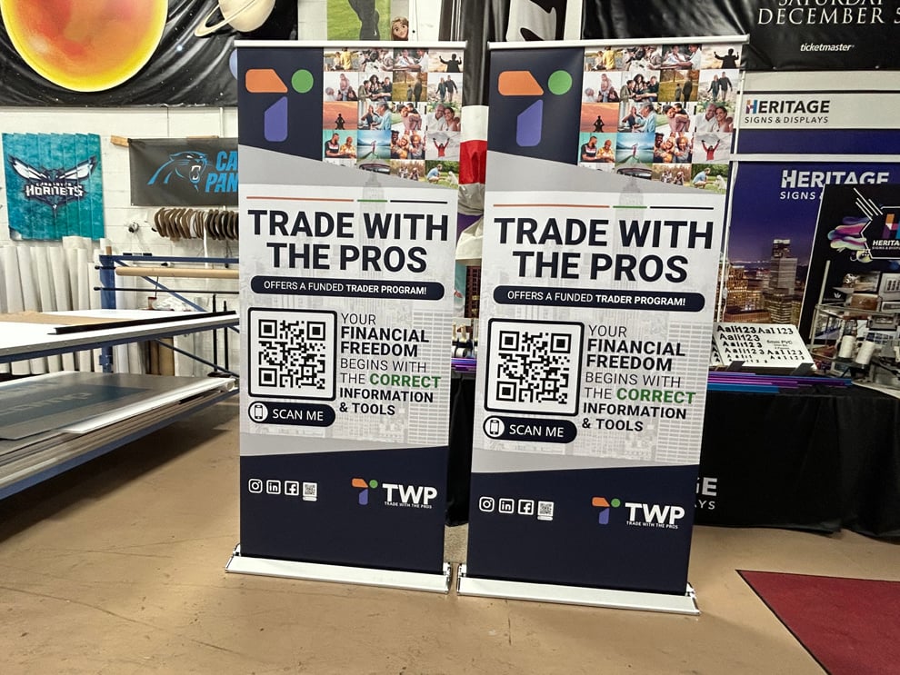 Branded retractable banner stand for business promotion Decatur, GA