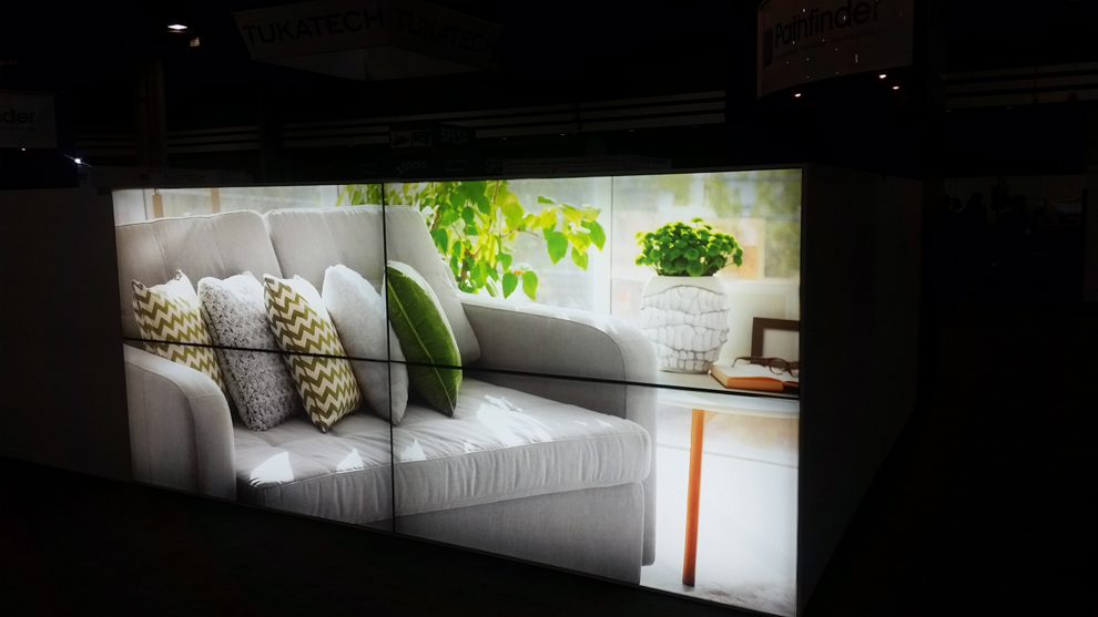 SEG fabric graphics with silicone edge design for events in Raleigh, NC