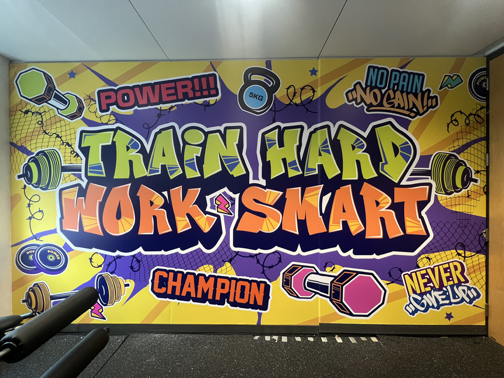 Custom sports facility signage and wall graphics in Raleigh, NC