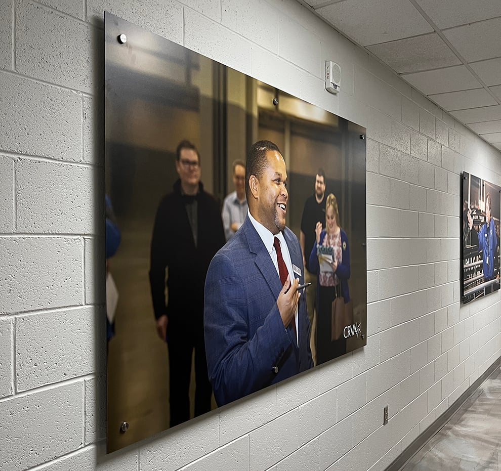 Standoff Mounted Signs in Cary, NC designed and installed for professional offices and branded wall signage