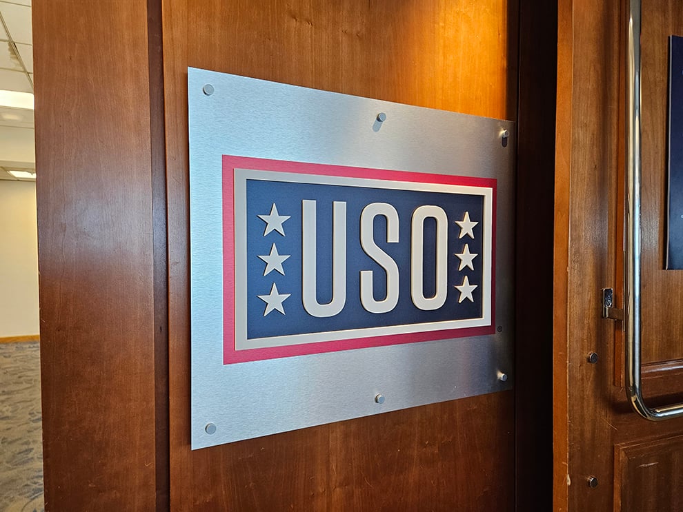 Standoff Mounted Signs in Decatur, GA designed and installed with custom cut acrylic lettering