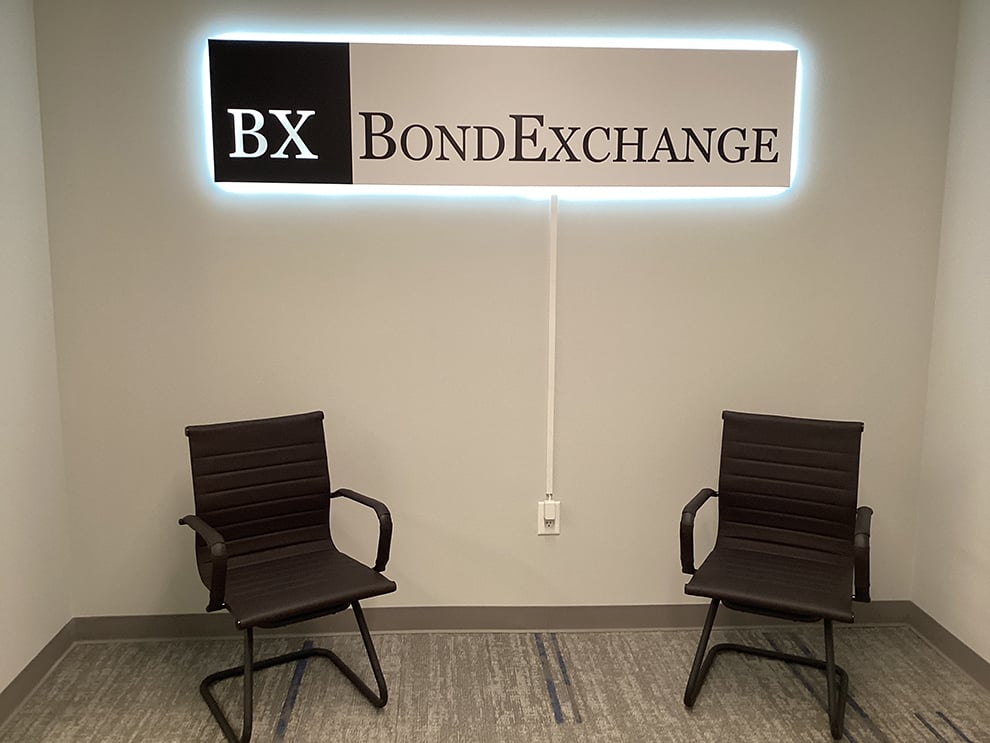 Standoff Mounted Signs in Decatur, GA designed and installed for acrylic wall signs and business branding