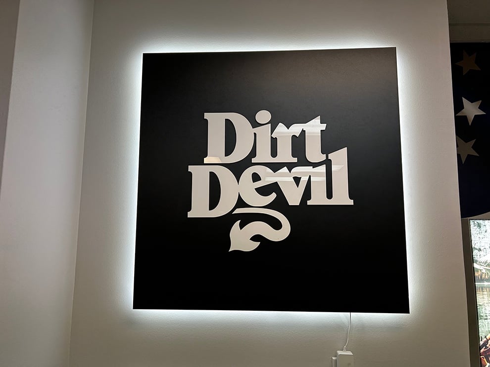 Standoff Mounted Signs in Greenville, SC designed and installed with LED backlit features for commercial branding