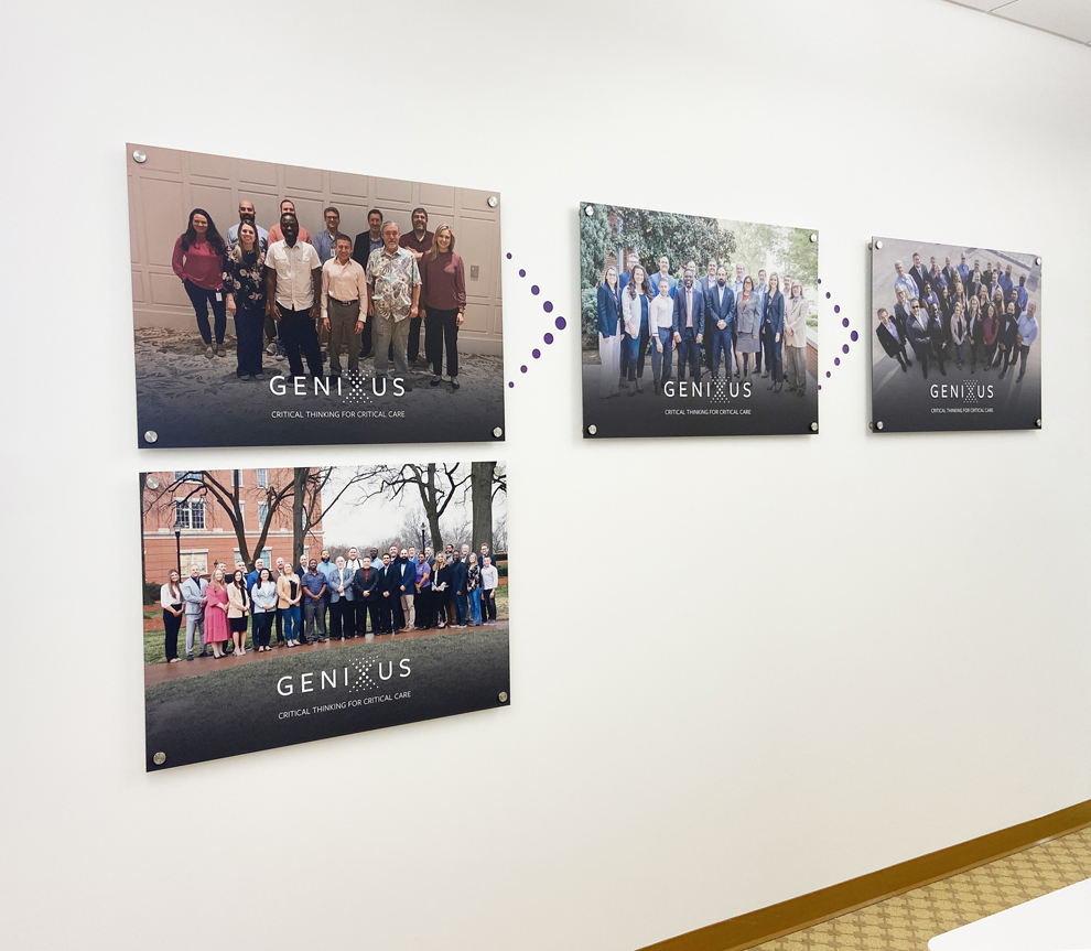 Standoff Mounted Signs in Norfolk, VA designed and installed with dimensional acrylic lettering for business interiors