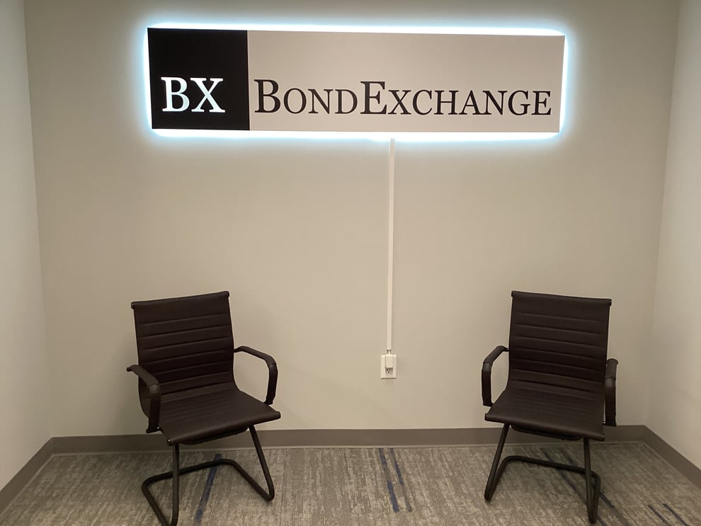 Standoff Mounted Signs in Richmond, VA designed and installed with custom cut acrylic lettering