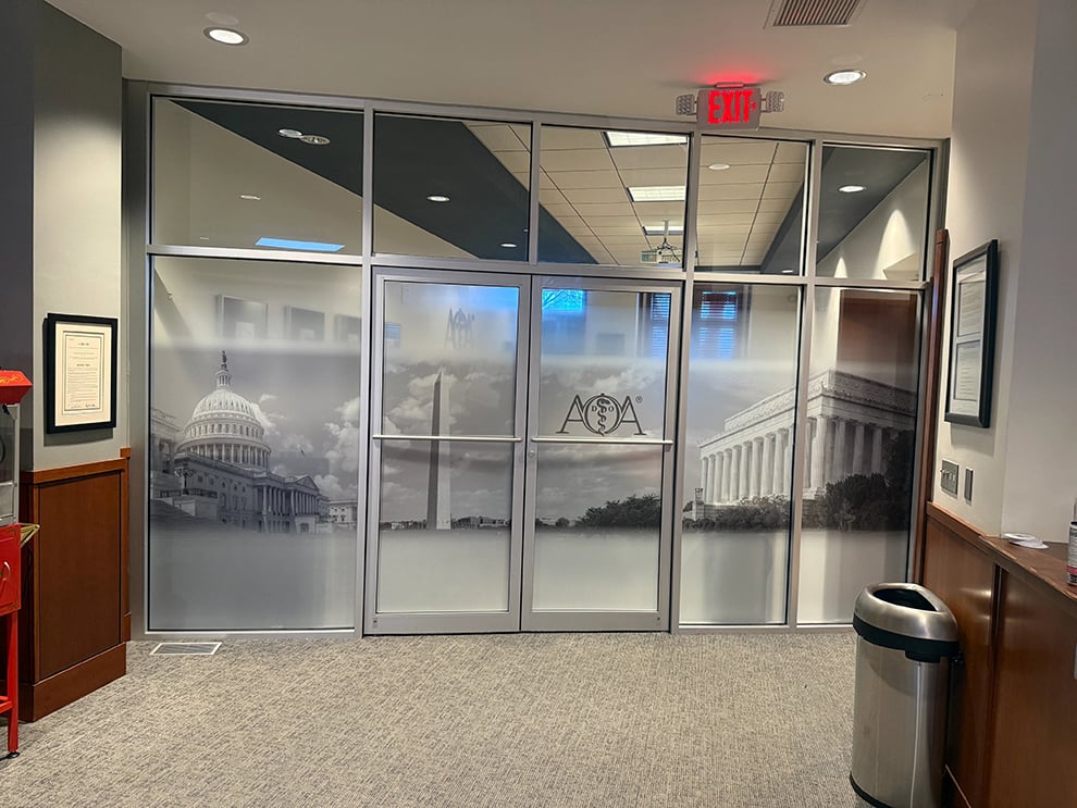 Frosted Vinyl for Glass in Morrisville, NC