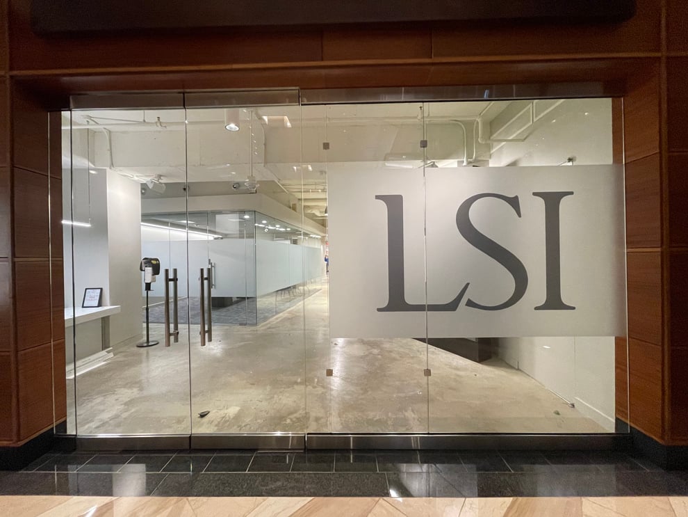 Storefront graphics with backlit sign and branded display Columbia, SC