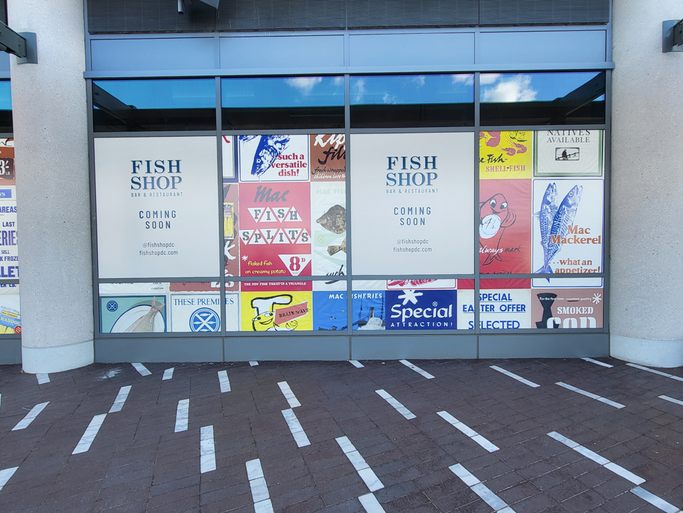 Corporate storefront graphics and signage installation Morrisville, NC