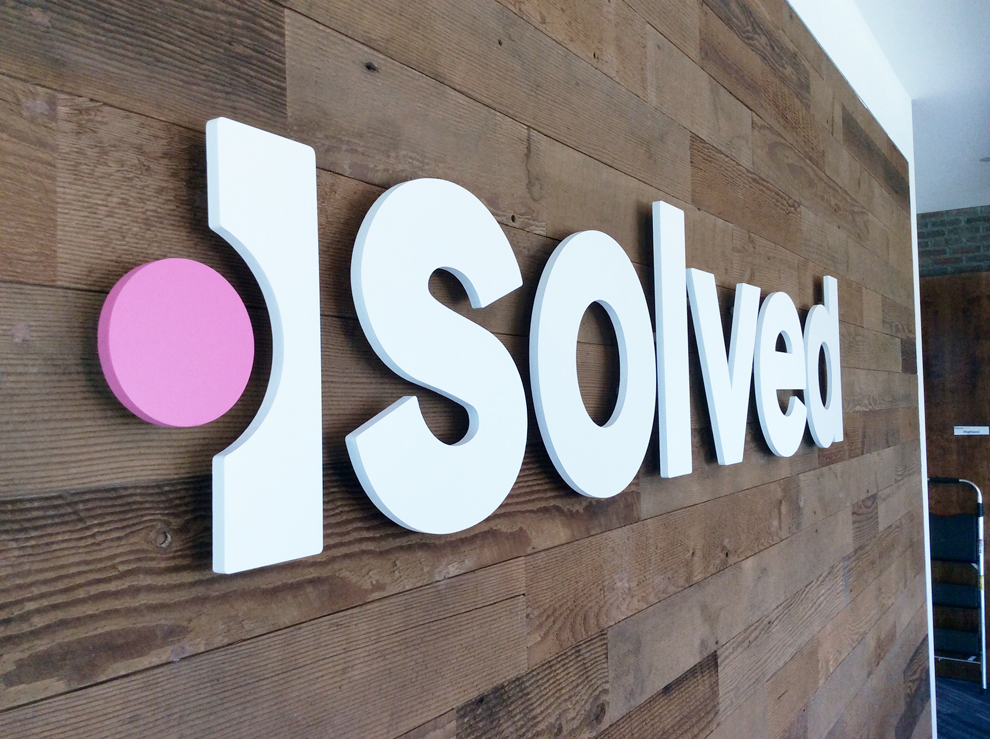 Storefront graphics with custom interior backlit sign installation Virginia Beach, VA