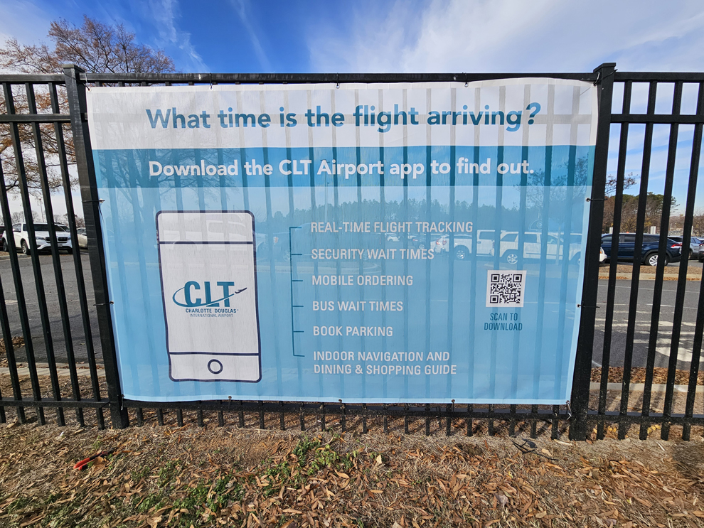 Custom vinyl banners with promotional graphics in Raleigh, NC