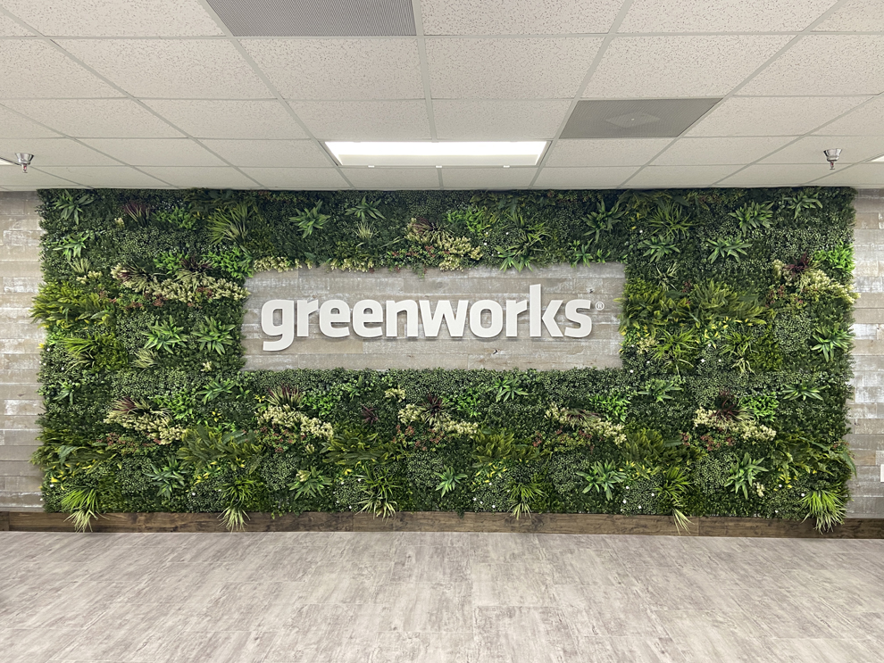 Large format wall displays for Cary, NC workplace branding