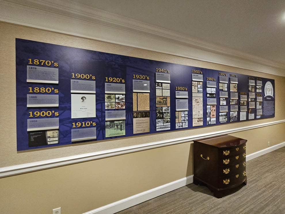 Lobby wall displays for workplaces in Decatur, GA