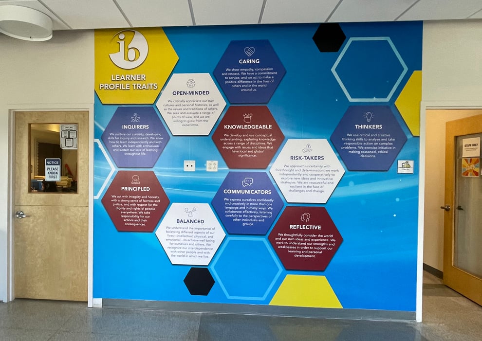Corporate wall displays in Decatur, GA, workplaces