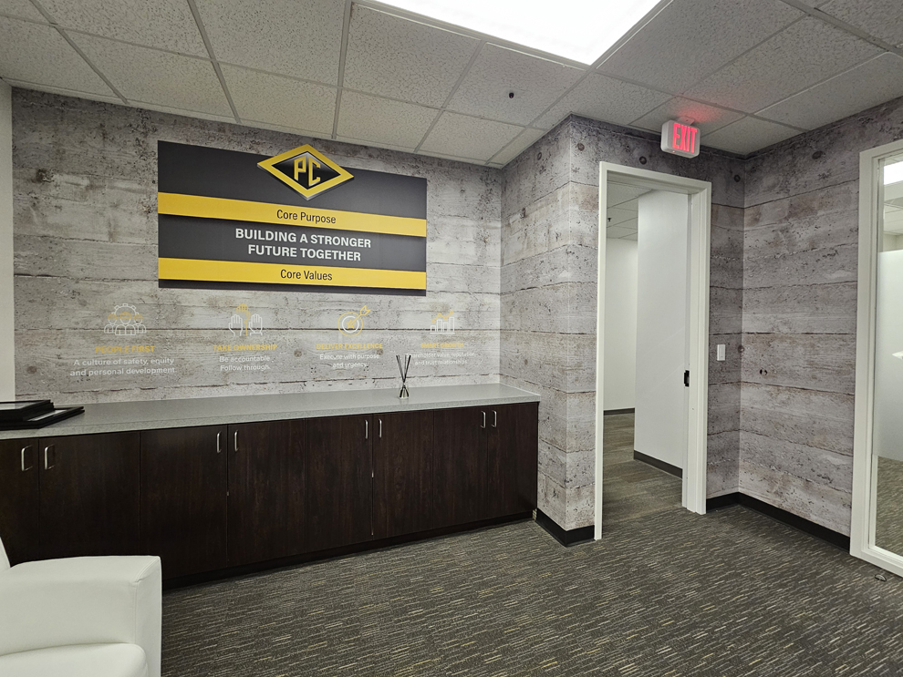 Creative wall displays for offices in Orlando, FL