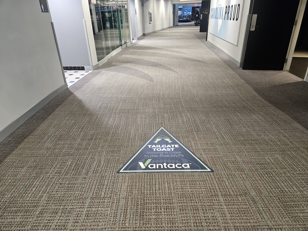 Wayfinding signage and directional signs created for event navigation in Cary, NC