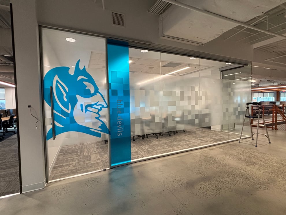 Window Graphics in Decatur, GA designed and installed to enhance company branding