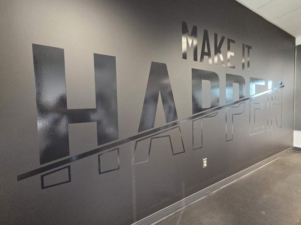 Window Graphics in Newport News, VA designed and installed with custom decals for offices