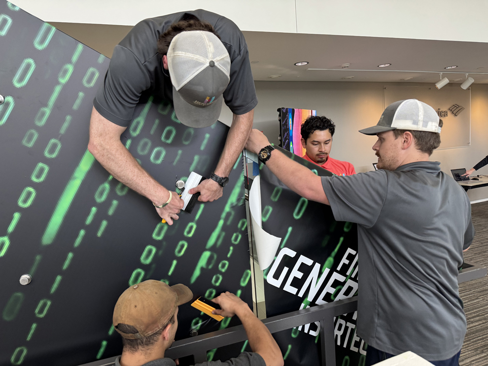 Custom sign installation services for business interiors in Atlanta, GA