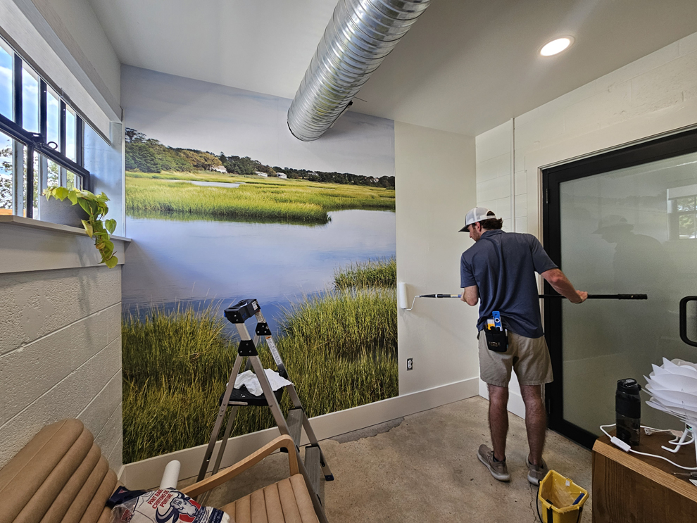 Custom office sign installation and workplace wall graphics in Atlanta, GA