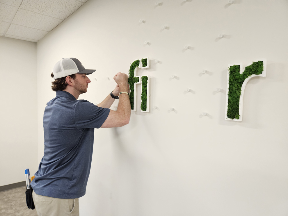 Custom office sign installation and workplace wall graphics in Atlanta, GA