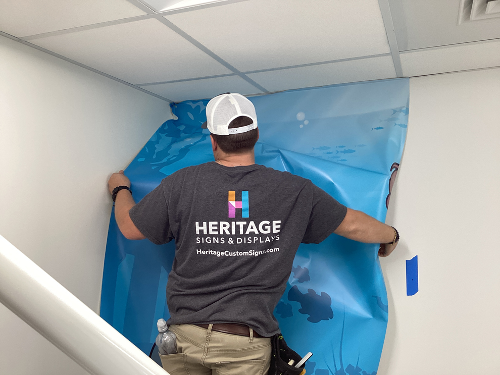 Interior sign installation and wall display graphics in Cary, NC