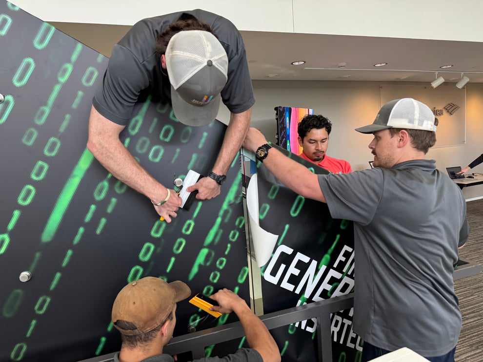 Custom sign installation services for business interiors in Durham, NC